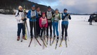 Osa suomalaisista yhteiskuvassa ennen lähtöä: Peter Lauren (vas), Erkki Kilpeläinen, Veli Rautiainen, Airi Suni, Eero Leppänen, Tuula Pyykkönen, Marjatta Lehtonen. Kuvasta puuttuvat: Erkki Oinaskallio, Tom Wicht, Clas-Erik Stotte. (Kuva Juha Toivonen)